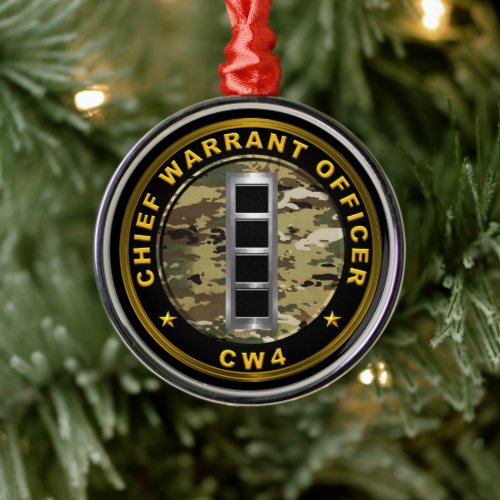 Chief Warrant Officer Four_CW4 Metal Ornament