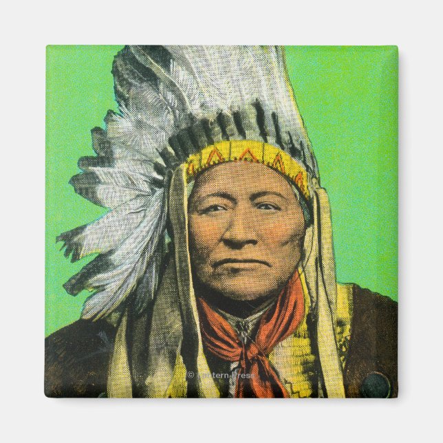 Chief Washakie Portrait Magnet (Front)