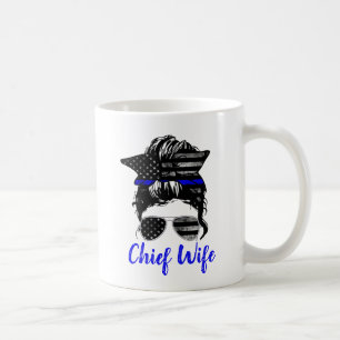 Chief Wife Messy Bun Wife Coffee Mug