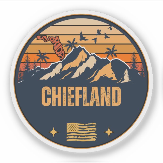 Chiefland, Florida  Sticker (Front)