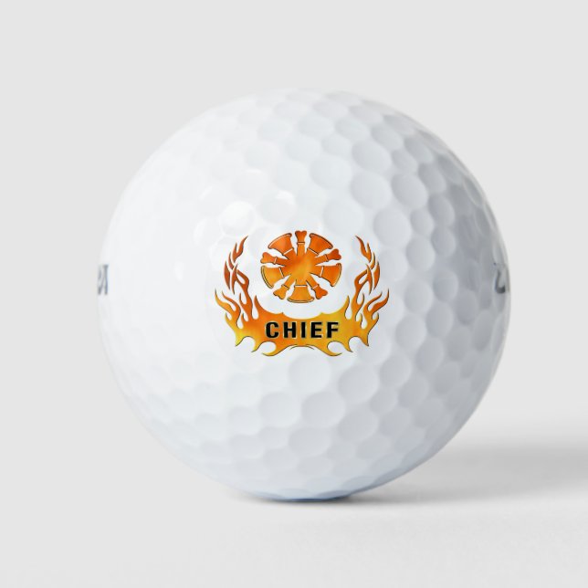 Chief's Flames Golf Balls (Front)