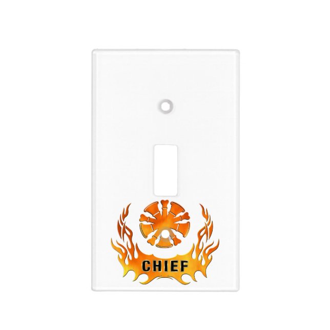 Chiefs Flames Light Switch Cover (Front)