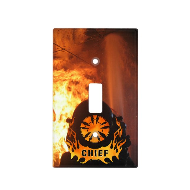 Chiefs Flames Light Switch Cover (Front)