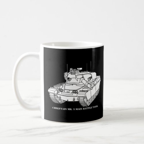 Chieftain Mark 5 Tank British Tanks Cutout Silhoue Coffee Mug