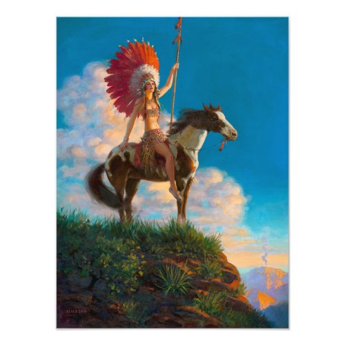 Chieftess Female Native American Indian Chief Photo Print