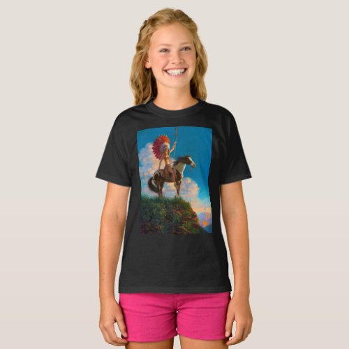 Chieftess Female Native American Indian Chief T_Shirt