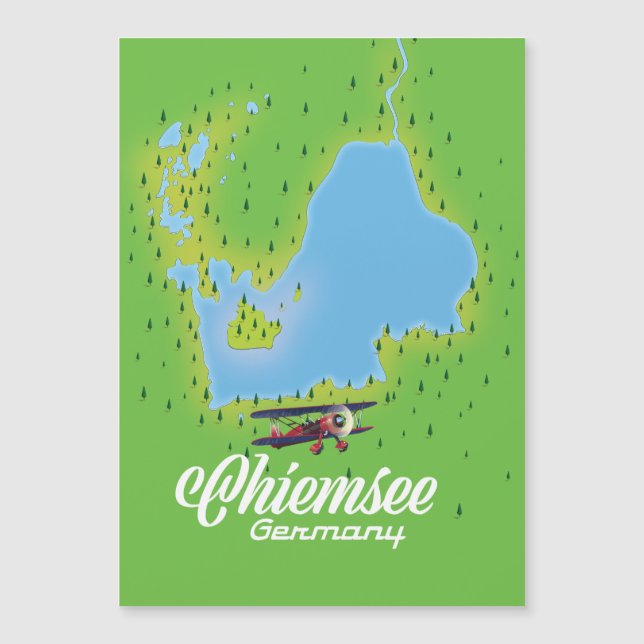 chiemsee Germany lake map (Front)