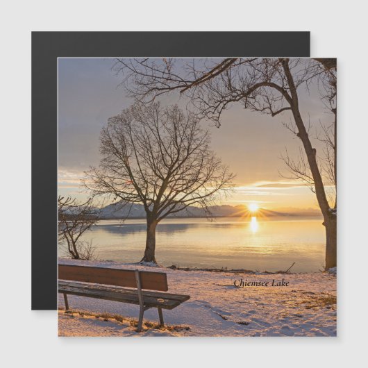 Chiemsee Lake, sunset, (Front/Back)