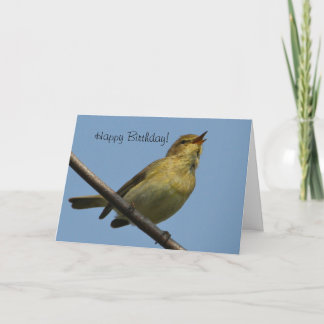 ChiffChaff Happy Birthday Card