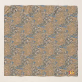 Chiffon Caraff Bronze Scarf