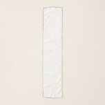 Chiffon Scarf<br><div class="desc">This chiffon scarf is shown in a lovely solid color of white with a black thread edging.
Customize this item and choose the thread color you want or buy as is.</div>