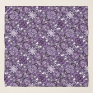 Chiffon Scarf Amethyst Crystals
