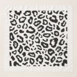 Chiffon Scarf - Black and White Leopard Print<br><div class="desc">Unique,  elegant gift or treat yourself.</div>