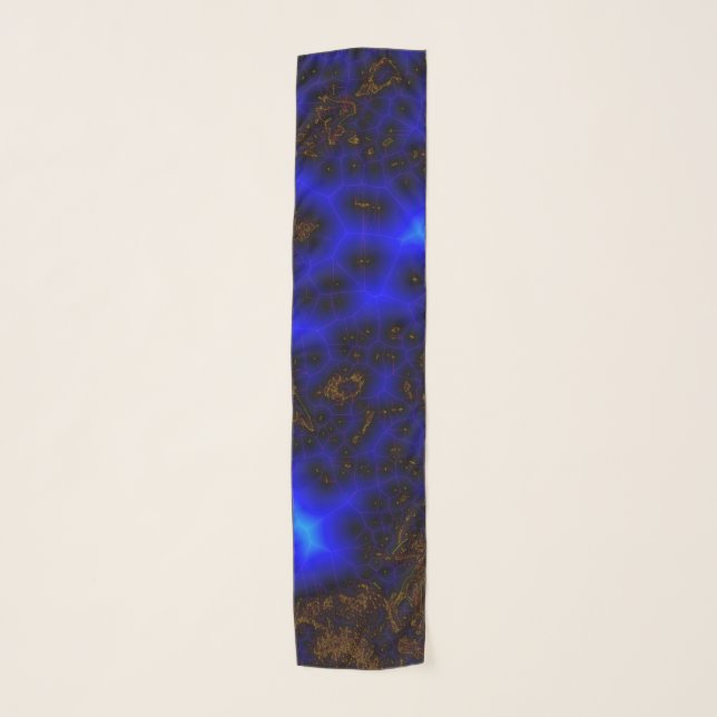Chiffon Scarf Blue Lightning (Front)