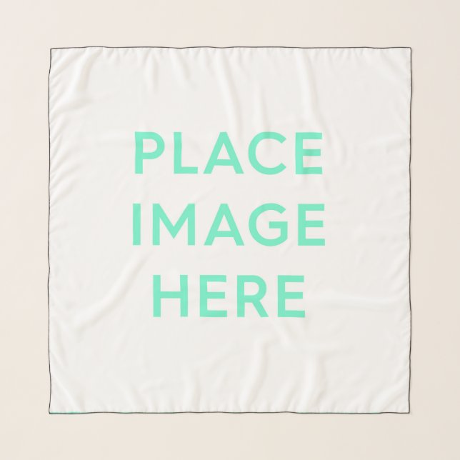 Chiffon Scarf - Medium Square (36" x 36"), Black (Front)