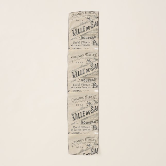 Chiffon Scarf, Paris Scarf (Front)