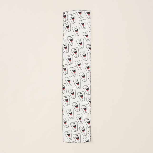 Chiffon Scarf Teeth Smile Dentist (Front)