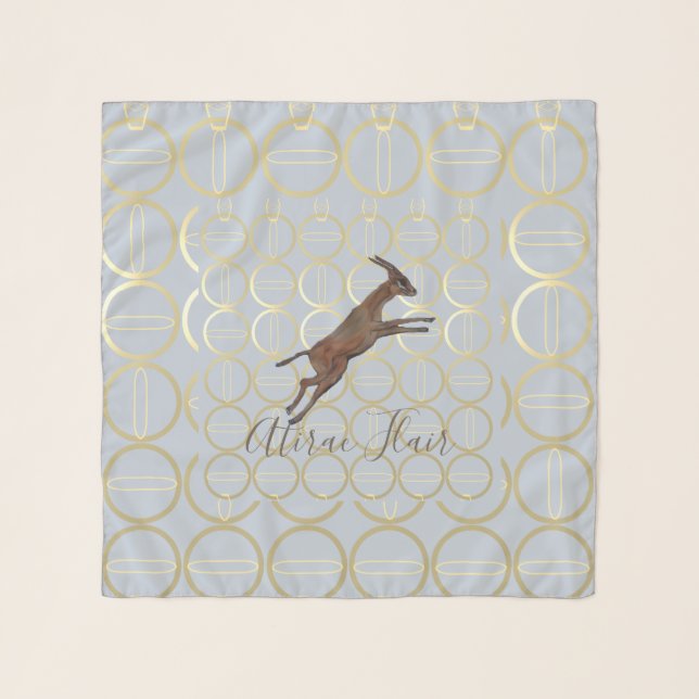 Chiffon shal Atirac Flair Scarf (Front)