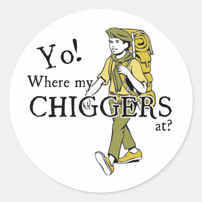 Chiggers Classic Round Sticker (Front)
