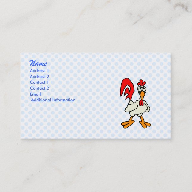 Chiggy Chicken Business Card (Front)