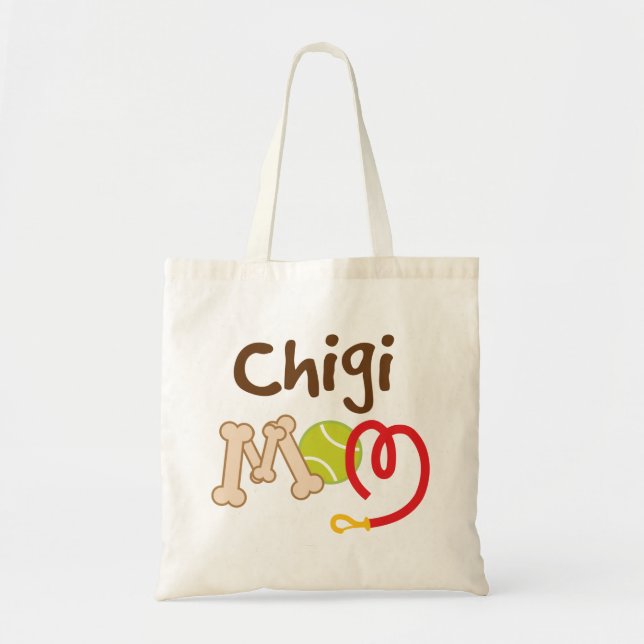 Chigi Dog Breed Mom Gift Tote Bag (Front)