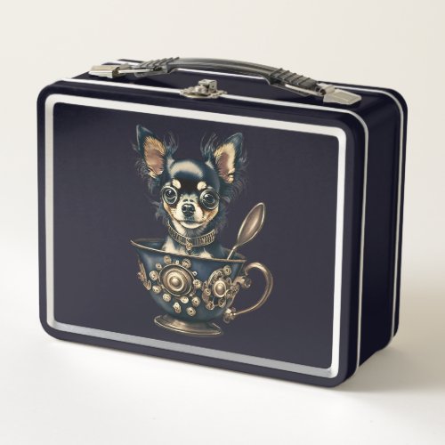 Chihauhau Puppy Steam Punk Lunch Box