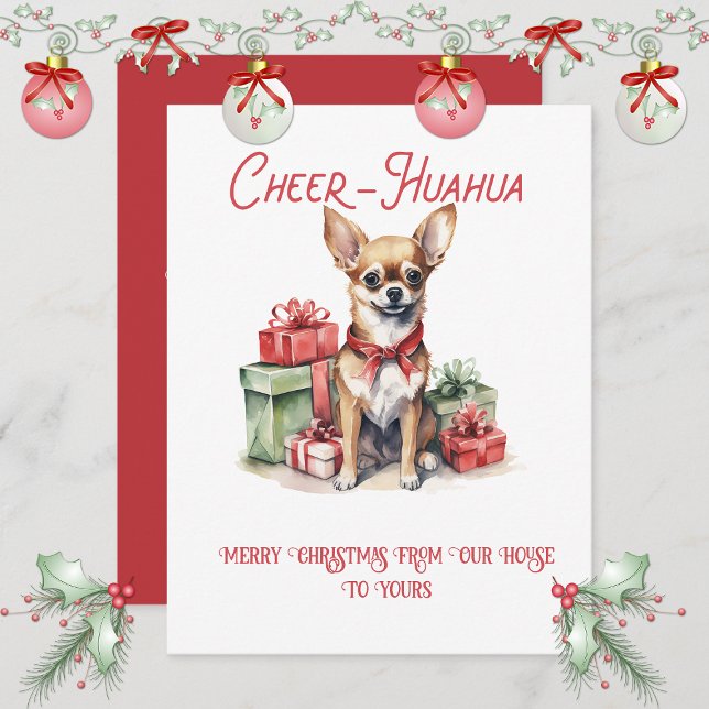 Chihauhau Whimsical Christmas | Holiday Card (Creator Uploaded)