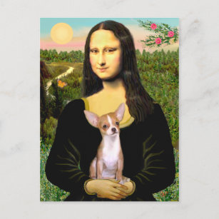 Chihuahua 1b - Mona Lisa Postcard