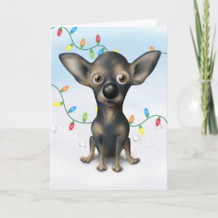 Chihuahua 2 Christmas Holiday Card