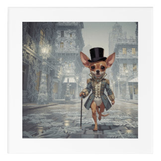 Chihuahua About Town In Paris Acrylic Print
