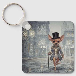 Chihuahua About Town In Paris Keychain