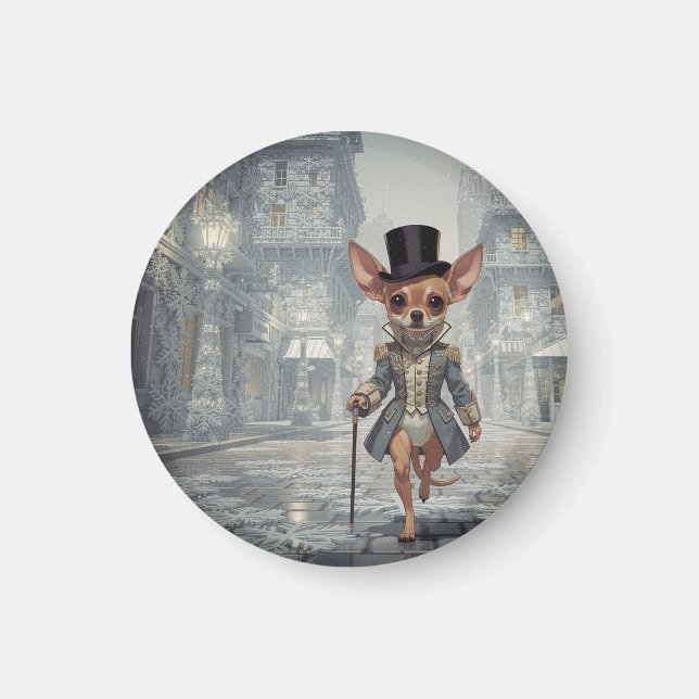 Chihuahua About Town In Paris Magnet (Front)