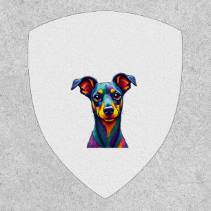 Chihuahua  Abstract Painting  Colour  Cute Dog (1) Patch