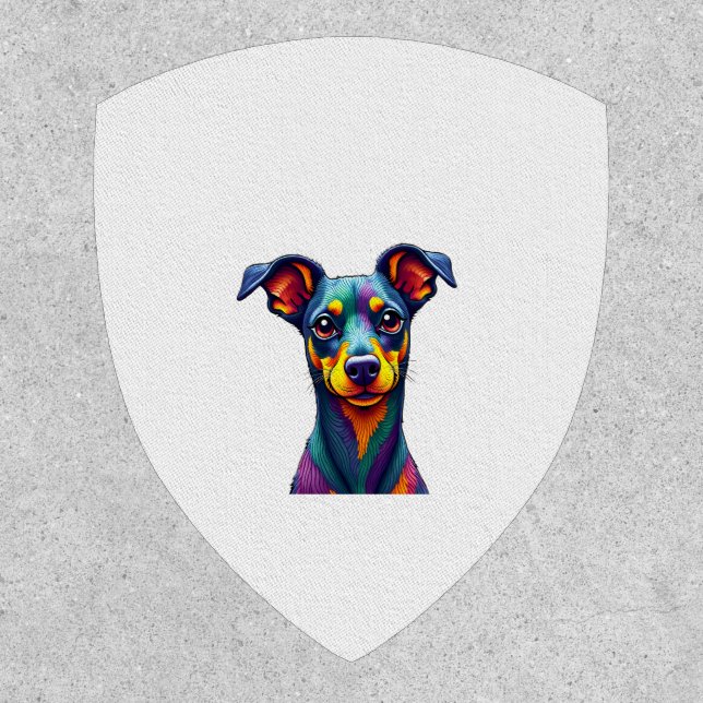 Chihuahua  Abstract Painting  Colour  Cute Dog (1) Patch (Front)