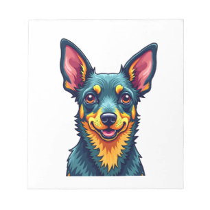 Chihuahua  Abstract Painting  Colour  Cute Dog (2) Notepad