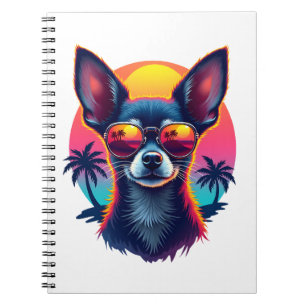Chihuahua Abstract Painting Colour Cute Dog Cop Notebook