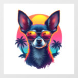 Chihuahua  Abstract Painting  Colour  Cute Dog Cop Wall Decal