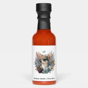 Chihuahua Abstract Painting Colour Cute Dog Hot Sauces