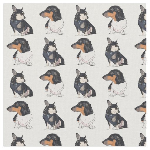 Chihuahua and Dachshund / Peanut and Boogie Fabric
