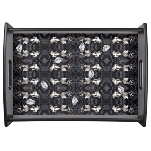 Chihuahua and Diamonds Serving Tray