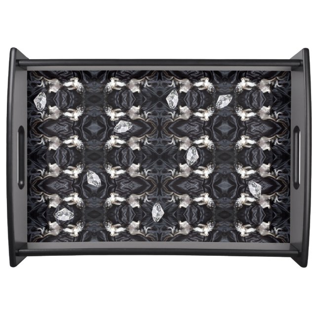 Chihuahua and Diamonds Serving Tray (Front)