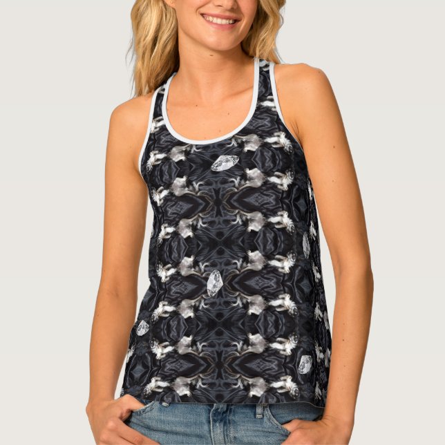 Chihuahua and Diamonds Tank Top (Front)