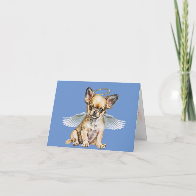 Chihuahua Angel Loss of Pet Card (Front)