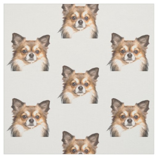 Chihuahua Animal Portrait Fabric