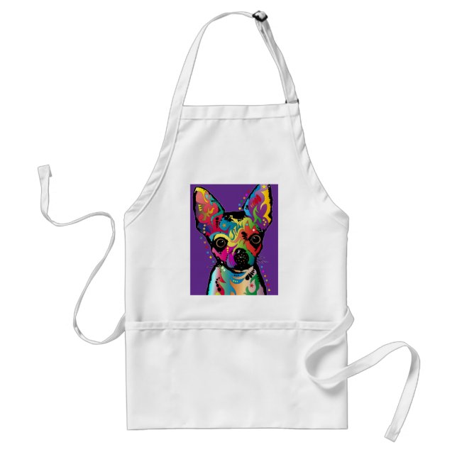 Chihuahua Art Adult Apron (Front)