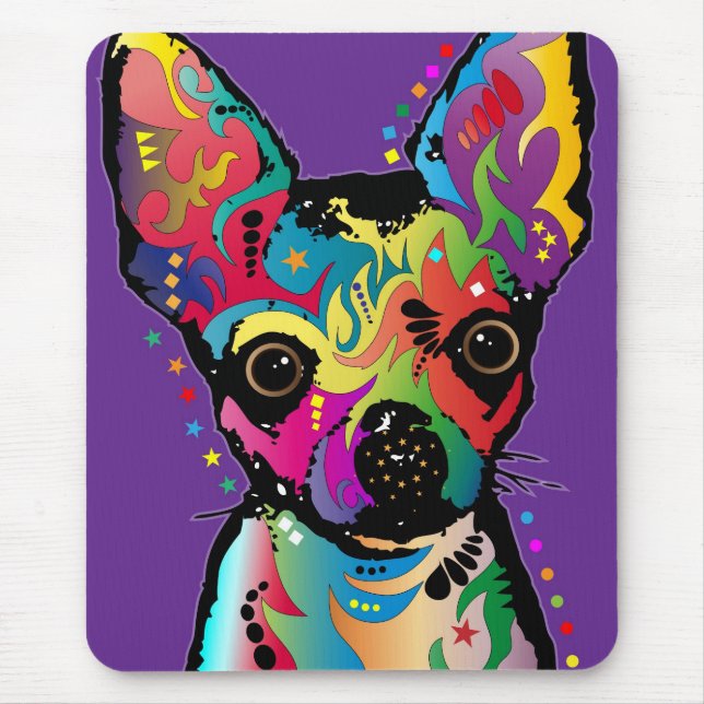 Chihuahua Art Mouse Pad (Front)