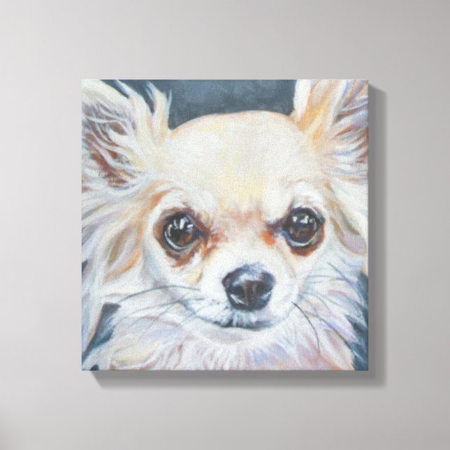 Chihuahua Artwork Canvas Print (Front)