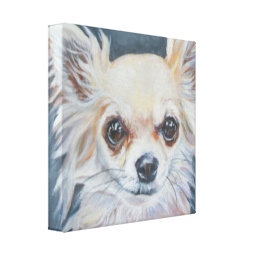 Chihuahua Artwork Canvas Print | Zazzle