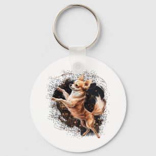 Chihuahua Ballerina Ballet Dance Dancing Keychain