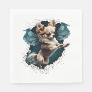 Chihuahua Ballerina Ballet Dance Dancing Napkins